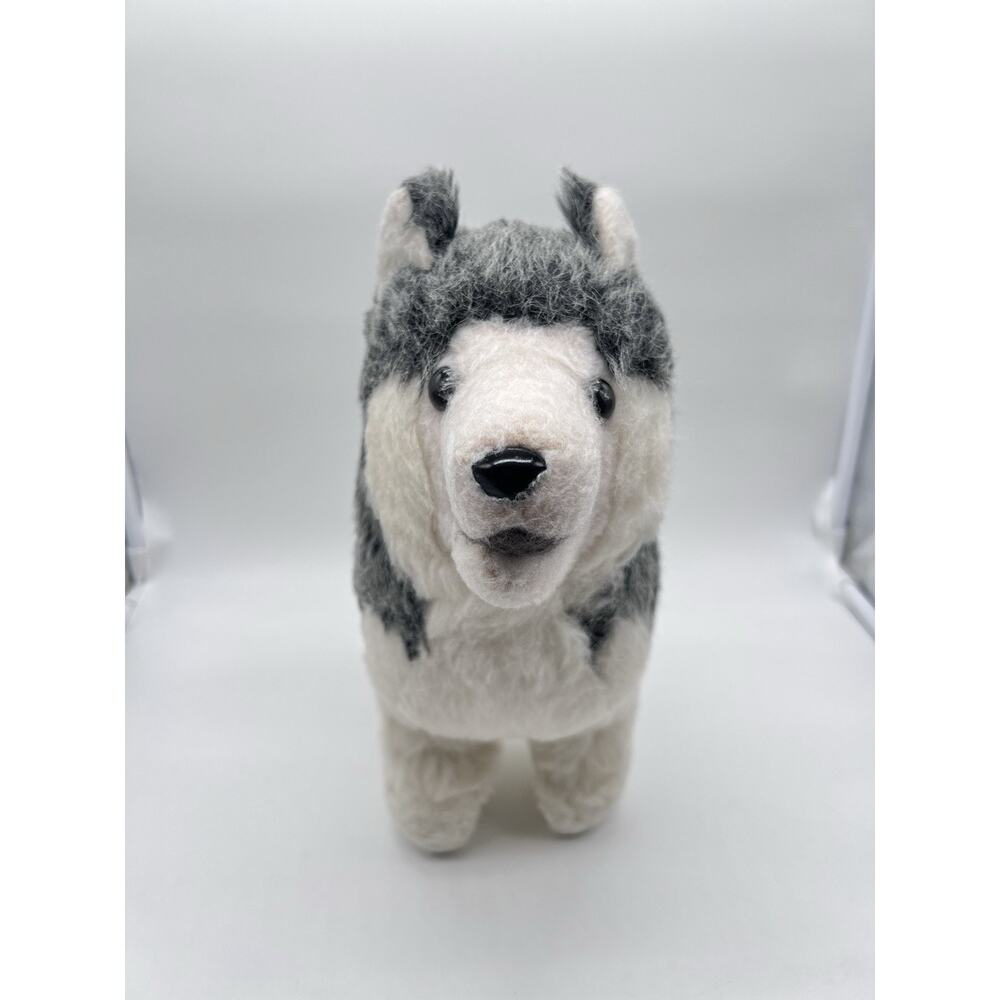 Dakin HUSKY DOG 11" Plush Stuffed Animal TOY 1977 Vintage